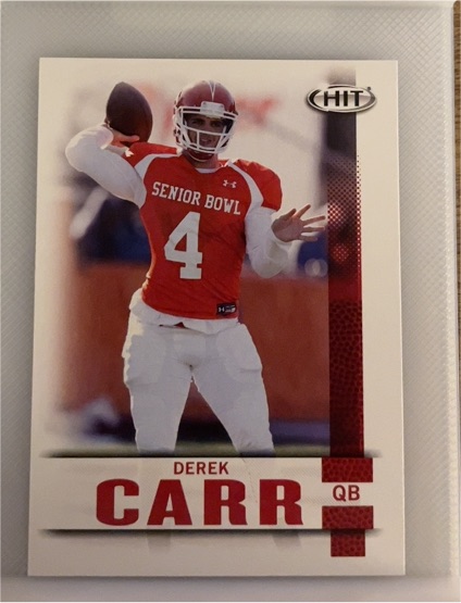 2014 Sage Hit #106 Derek Carr — front