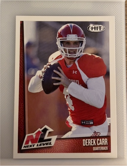 2014 Sage Hit Next Level #59 Derek Carr — front