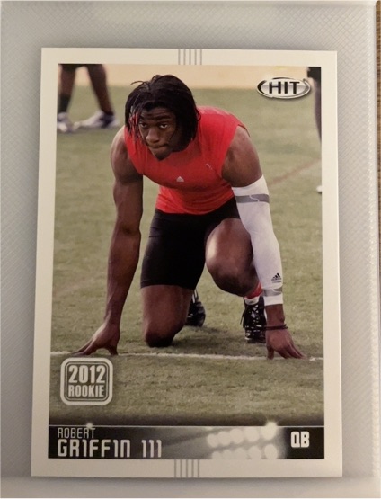 2012 Sage Hit #47 Robert Griffin III — front