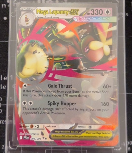 2025 Pokémon TCG ME02: Phantasmal Flames #084 Mega Lopunny EX — front
