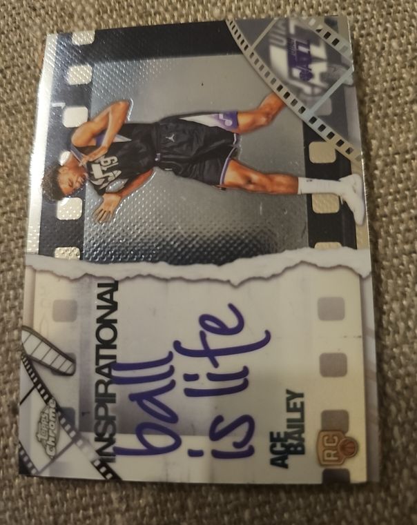 2025 Topps Chrome Inspirational Ball Is Life Ace Bailey #IP-20 — front