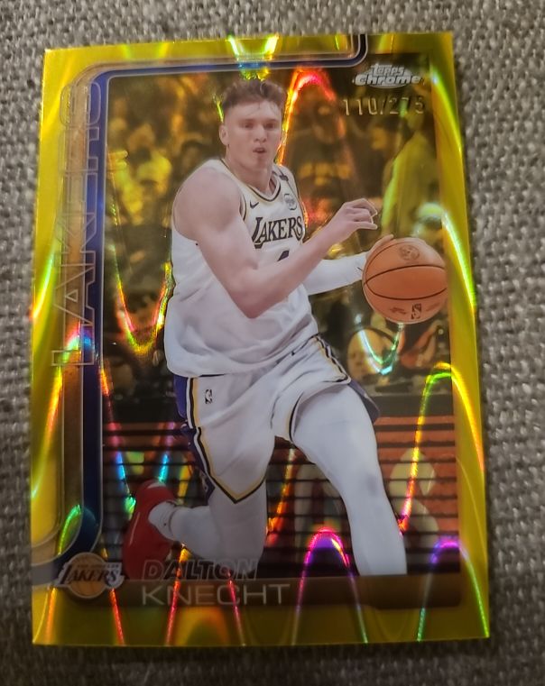 2025-26 Topps Chrome #110 Dalton Knecht — front