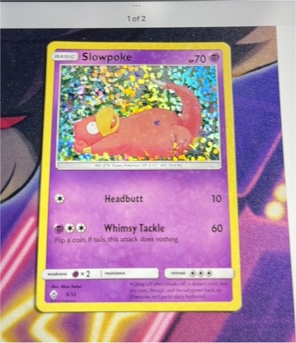 2018 Pokémon McDonald's Promo #5 Slowpoke — front