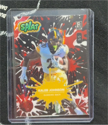 2025 Wild Card Splat #5 Kaleb Johnson — front