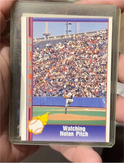 1991 Pacific Nolan Ryan Texas Express #102 Watching Nolan Pitch — front