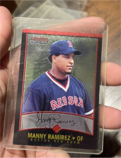 2001 Bowman Chrome #65 Manny Ramirez — front