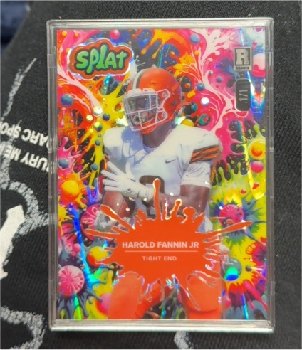 2025 Wild Card Splat #1/1 Harold Fannin Jr — front