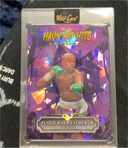 2025 Wild Card Haunted Hits Monster Hunt #/2 Floyd Mayweather Jr. — front