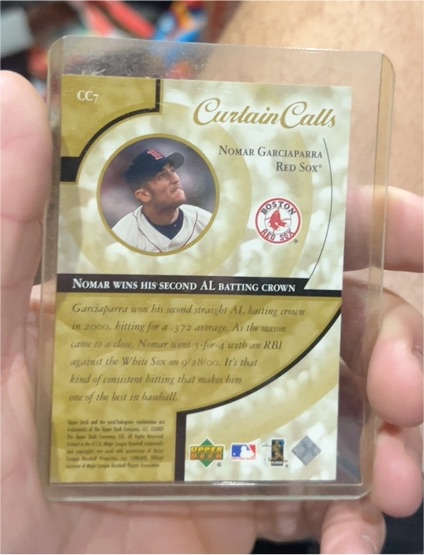 1999 Upper Deck Curtain Calls #CC7 Nomar Garciaparra — front