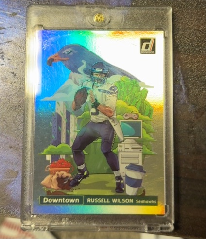 2020 Donruss Downtown #DTTB Russell Wilson — front