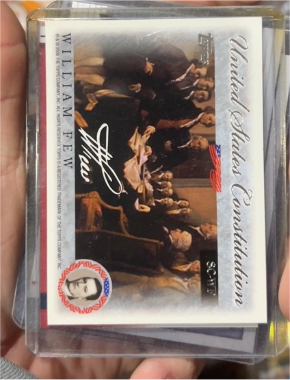 2006 Topps United States Constitution Signers William Few #SC-WF — front