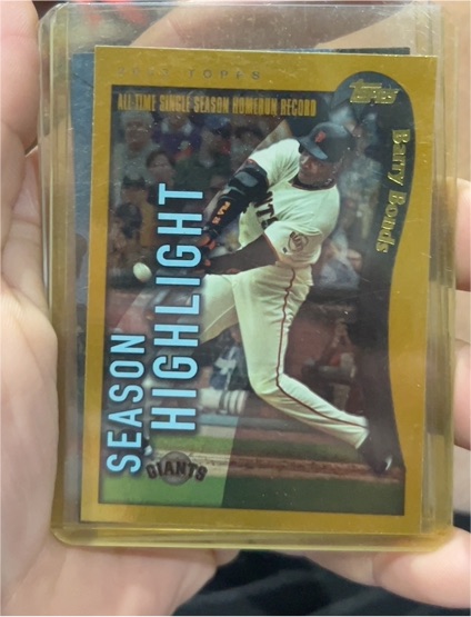 2002 Topps #336 Barry Bonds San Francisco Giants Season Highlight — front