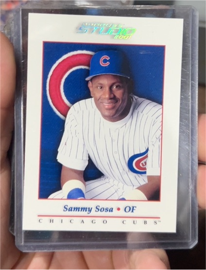 2001 Donruss Studio #112 Sammy Sosa Chicago Cubs — front