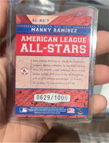2004 Donruss American League All-Stars #AL-AS-7 Manny Ramirez — front