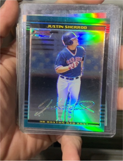 2002 Bowman Chrome #38 Justin Sherrod — front