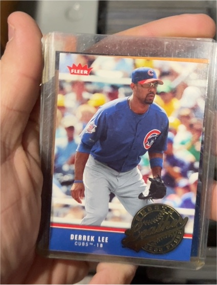 2006 Fleer Smooth Leather #SL4 Derrek Lee — front