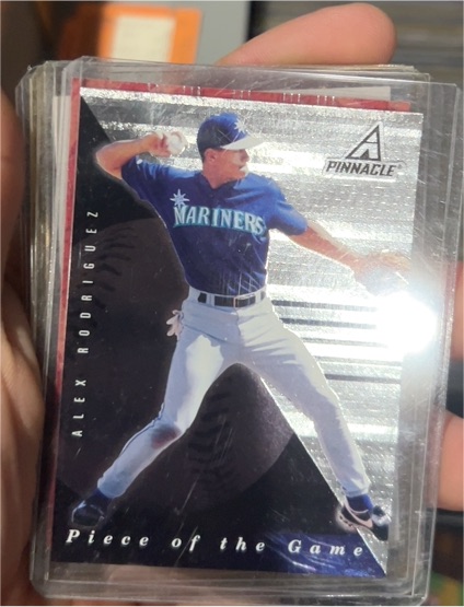 1998 Pinnacle Piece of the Game #3 Alex Rodriguez — front
