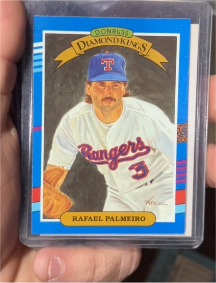 1990 Donruss Diamond Kings #19 Rafael Palmeiro — front