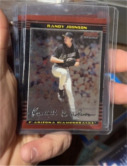 2001 Bowman Chrome #12 Randy Johnson — front