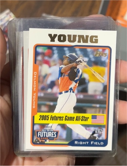 2005 Topps Updates & Highlights #UH215 Delmon Young — front