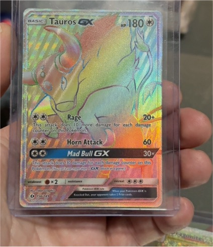 2017 Pokémon Sun & Moon #156 Tauros GX — front