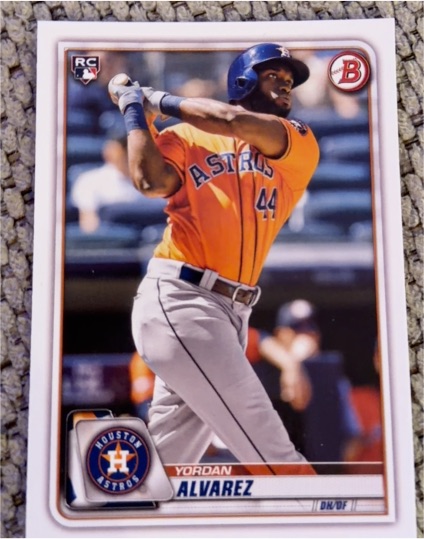 2020 Bowman #25 Yordan Alvarez — front