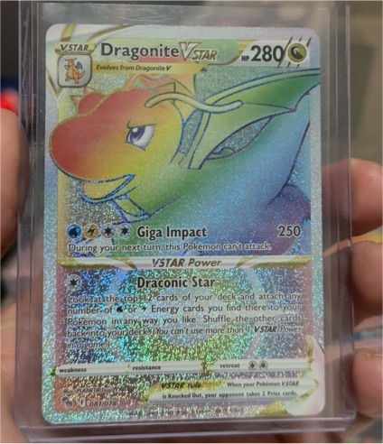 2022 Pokémon GO #081 Dragonite VSTAR — front
