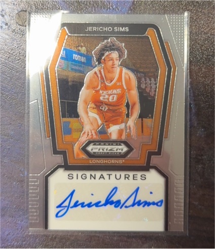 2024 Panini Prizm Draft Picks Signatures #S-JSM Jericho Sims — front