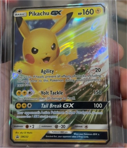 2019 Pokemon Sun & Moon BlackStar Promo #SM232 Pikachu GX — front