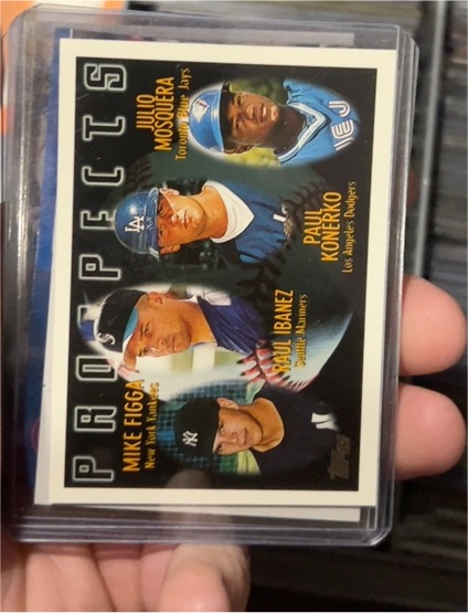 1996 Topps #432 Mike Figga / Raul Ibanez / Paul Konerko / Julio Mosquera — front