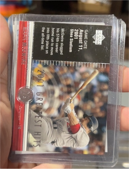 2002 Upper Deck 2001 Greatest Hits #GH6 Mark McGwire — front