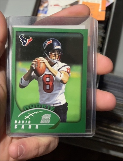 2002 Topps #311 David Carr Rookie Card — front