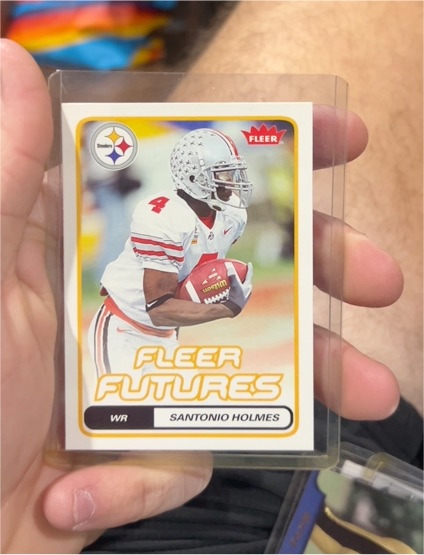 2006 Fleer #185 Santonio Holmes — front