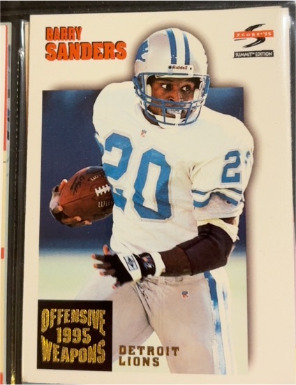 1995 Score Summit #180 Barry Sanders — front