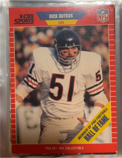 1989 Pro Set #15 Dick Butkus — front
