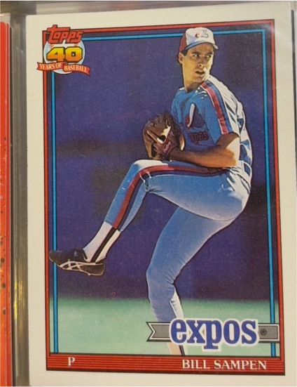 1991 Topps #649 Bill Sampen — front