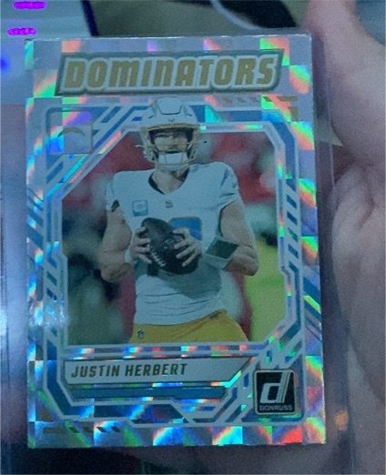 2025 Panini Donruss Dominators #DOM-JHT Justin Herbert — front