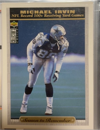 1996 Upper Deck Collector's Choice #52 Michael Irvin — front