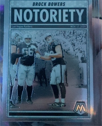 2025 Panini Mosaic #10 Brock Bowers Notoriety — front