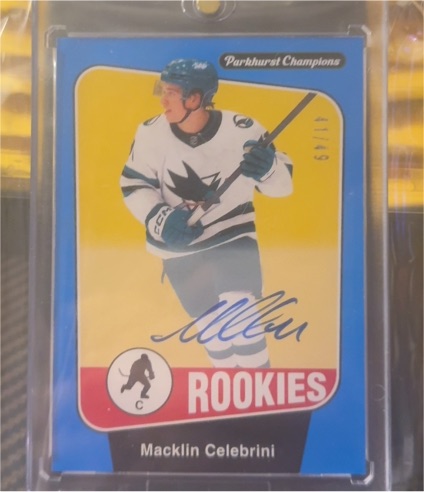 2024-25 Parkhurst Champions #6 Macklin Celebrini — front