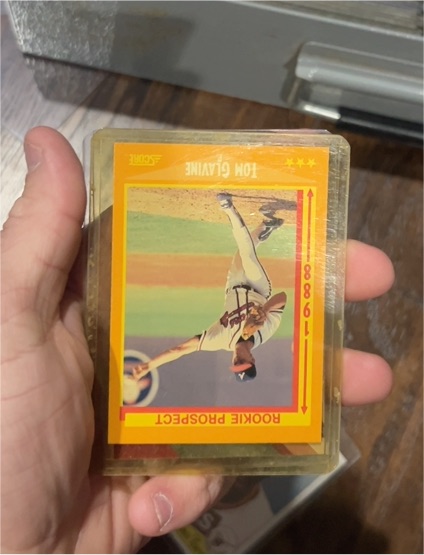 1988 Score #638 Tom Glavine Rookie Prospect — front