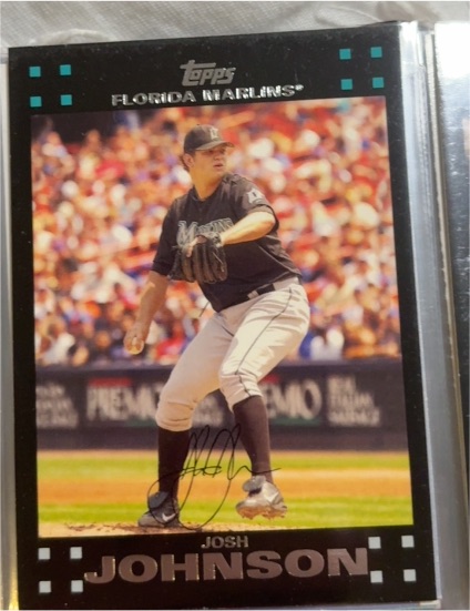 2007 Topps #213 Josh Johnson Florida Marlins — front