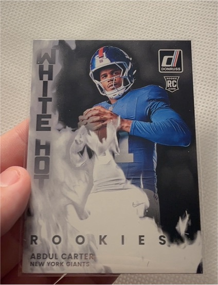 2025 Panini Donruss #WHR-ALC Abdul Carter White Hot Rookies — front