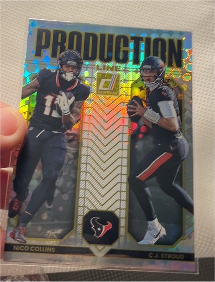 2025 Panini Donruss #11 Production Line C.J. Stroud, Nico Collins — front