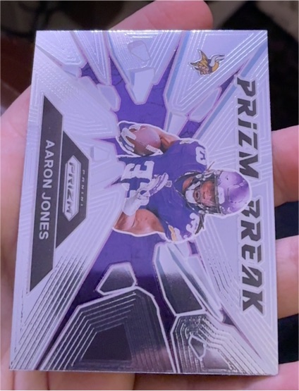 2024 Panini Prizm #6 Aaron Jones Prizm Break — front