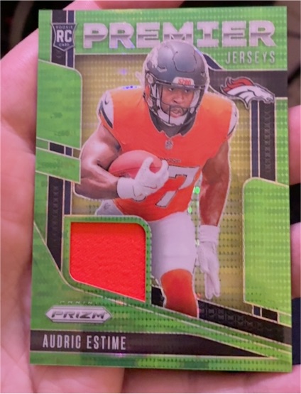 2024 Panini Prizm Premier Jerseys #PJ-AEE Audric Estime — front