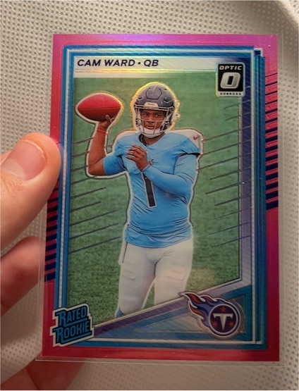 2025 Panini Donruss Optic #350 Cam Ward Rated Rookie Red Pandora — front