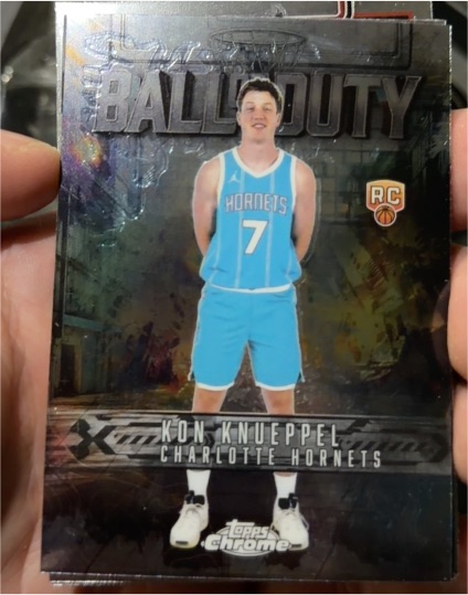 2025-26 Topps Chrome #BD-23 Kon Knueppel Ball Of Duty Rookie — front