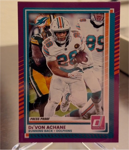 2025 Donruss #110 De'Von Achane — front