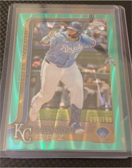 2025 Topps Chrome #114 Salvador Perez — front